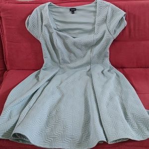 Torrid pin-up silhouette Mint green/blue dress